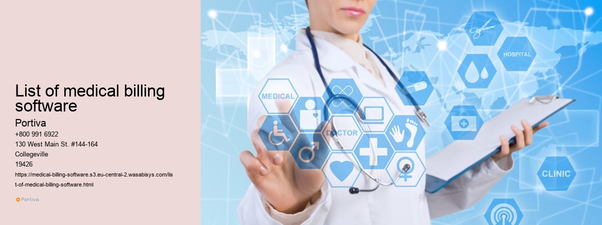 list of medical billing software
